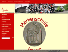 Tablet Screenshot of marienschule-hamm.de